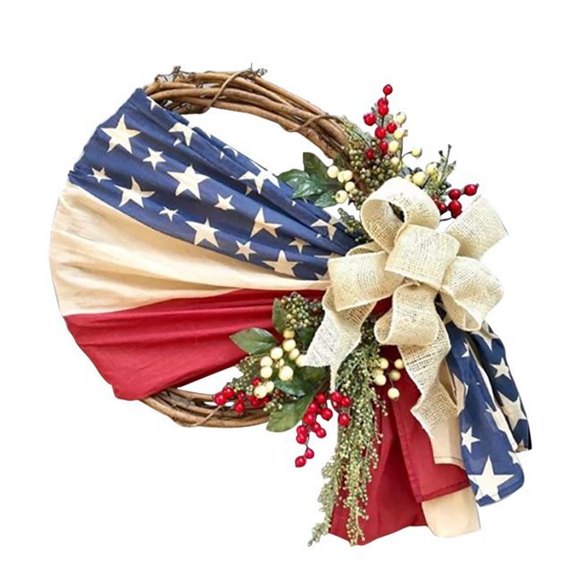 Independence Day 4th July Patriotic Wreath