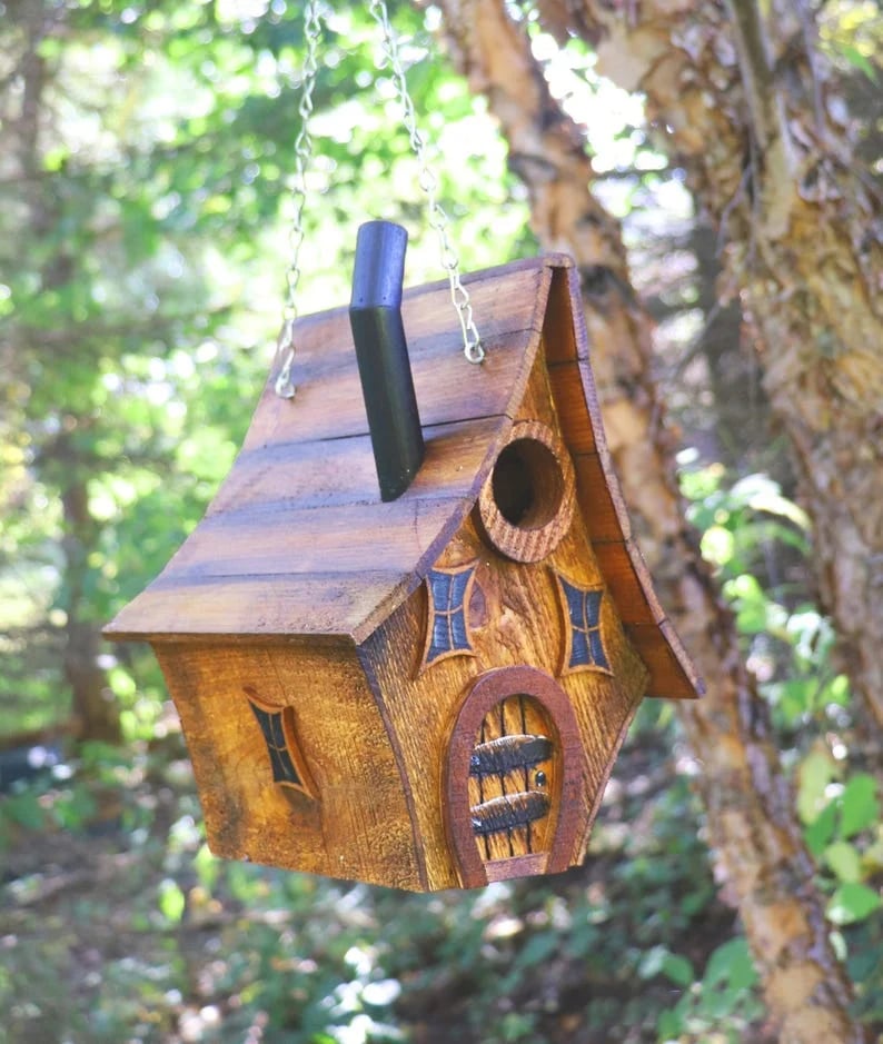 🐦Handmade Bird House-Rustic Whimsical Style