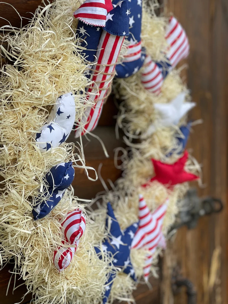 Independence Day 4th July Patriotic Wreath