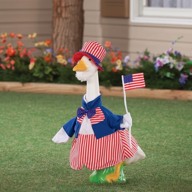 Flag Goose Porch Garden Outfit