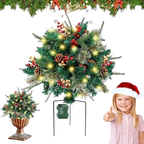 Christmas Holiday Planter Filler Outdoor Decorations