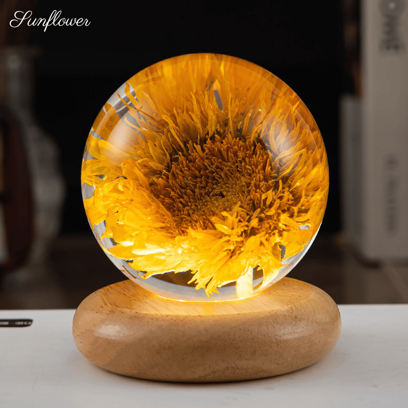 3D Dandelion Crystal Ball Lamp