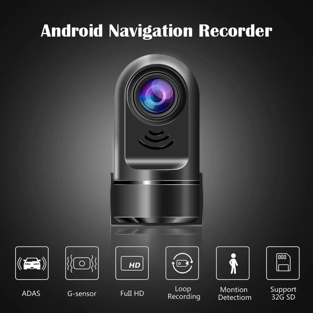 360° Mini Car DVR USB Loop Record G-sensor Recorder