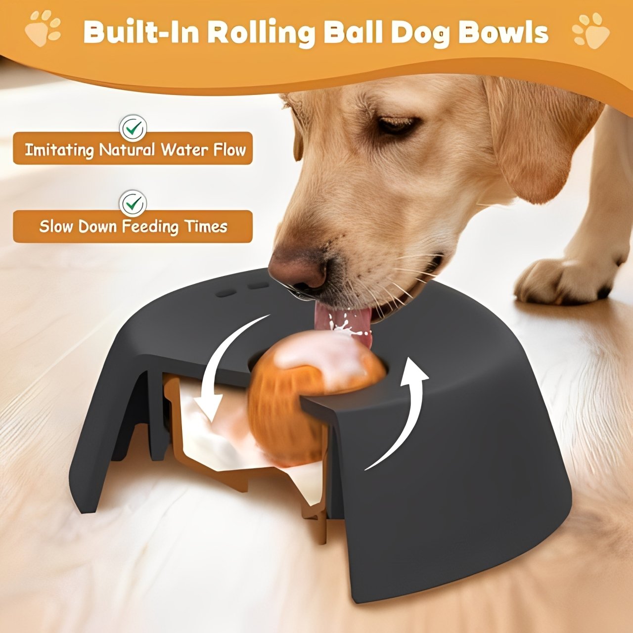 Slow Feeder Dog Bowl