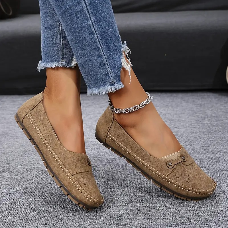  Women's Leather Soft-soled Non-slip Shoes