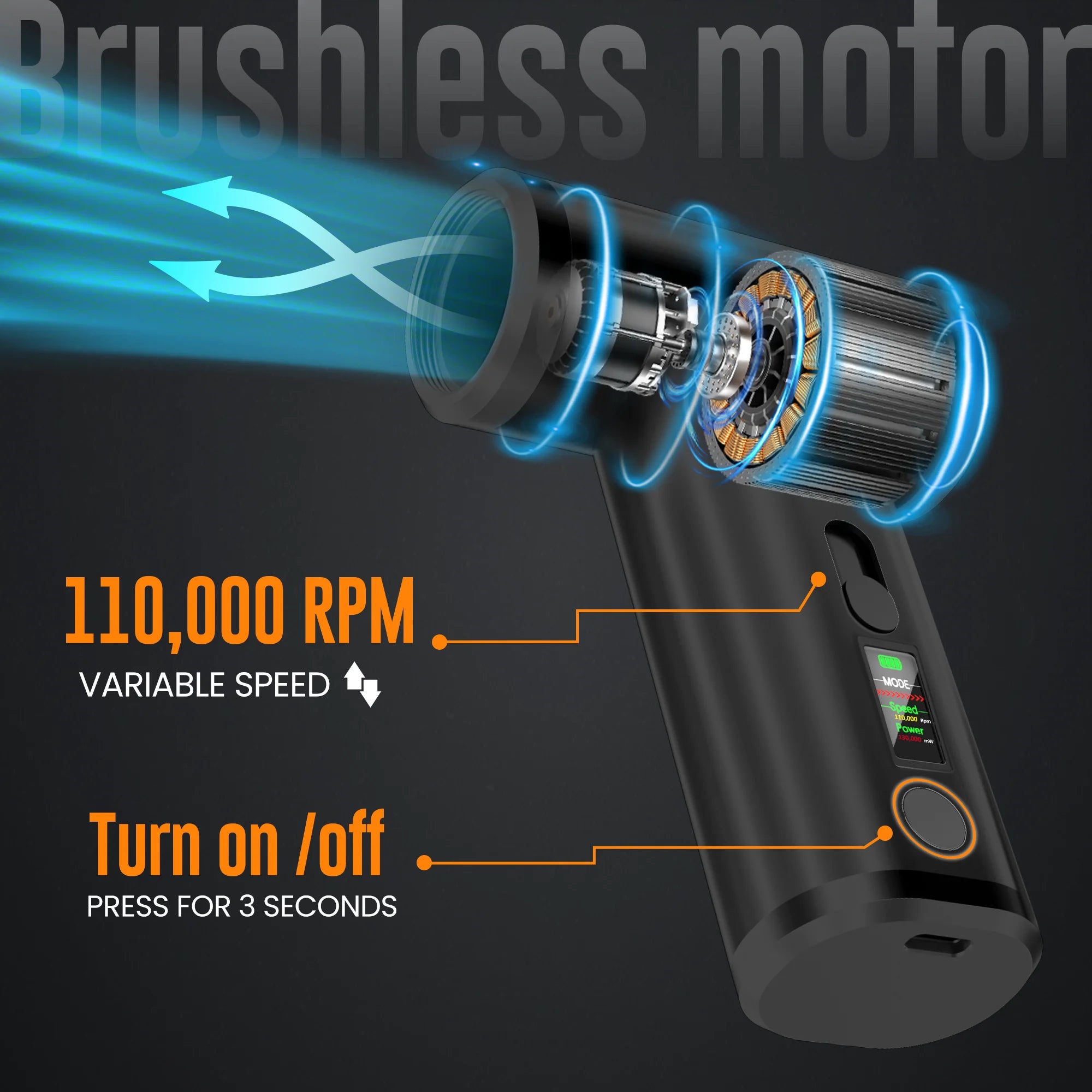 Welnax™ 2-in-1 Compressed Air Duster & Mini Vacuum