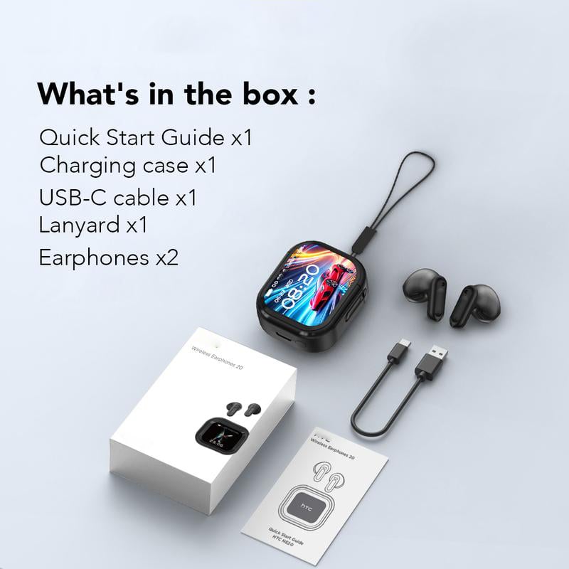 NE20 Bluetooth Earphones LED Display Smart Noise-Canceling AI Translation Headphones