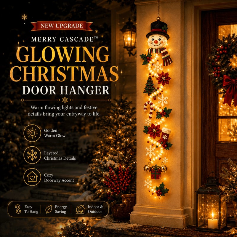Glowing Christmas Door Hanger