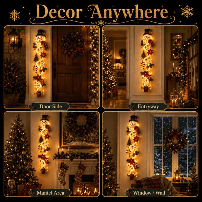 Glowing Christmas Door Hanger