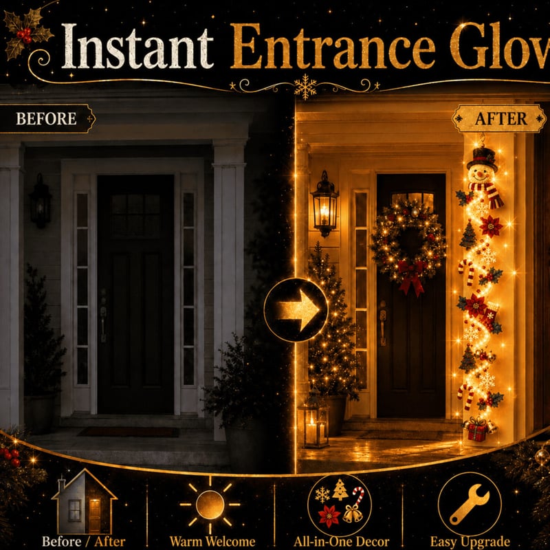 Glowing Christmas Door Hanger