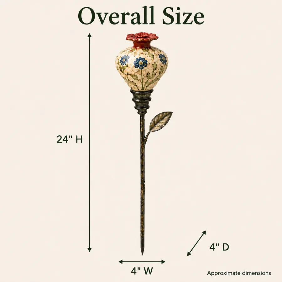 Ceramic Hummingbird Feeder Garden Stake – Bring Your Garden To Life With Every Visit 🐦🌿