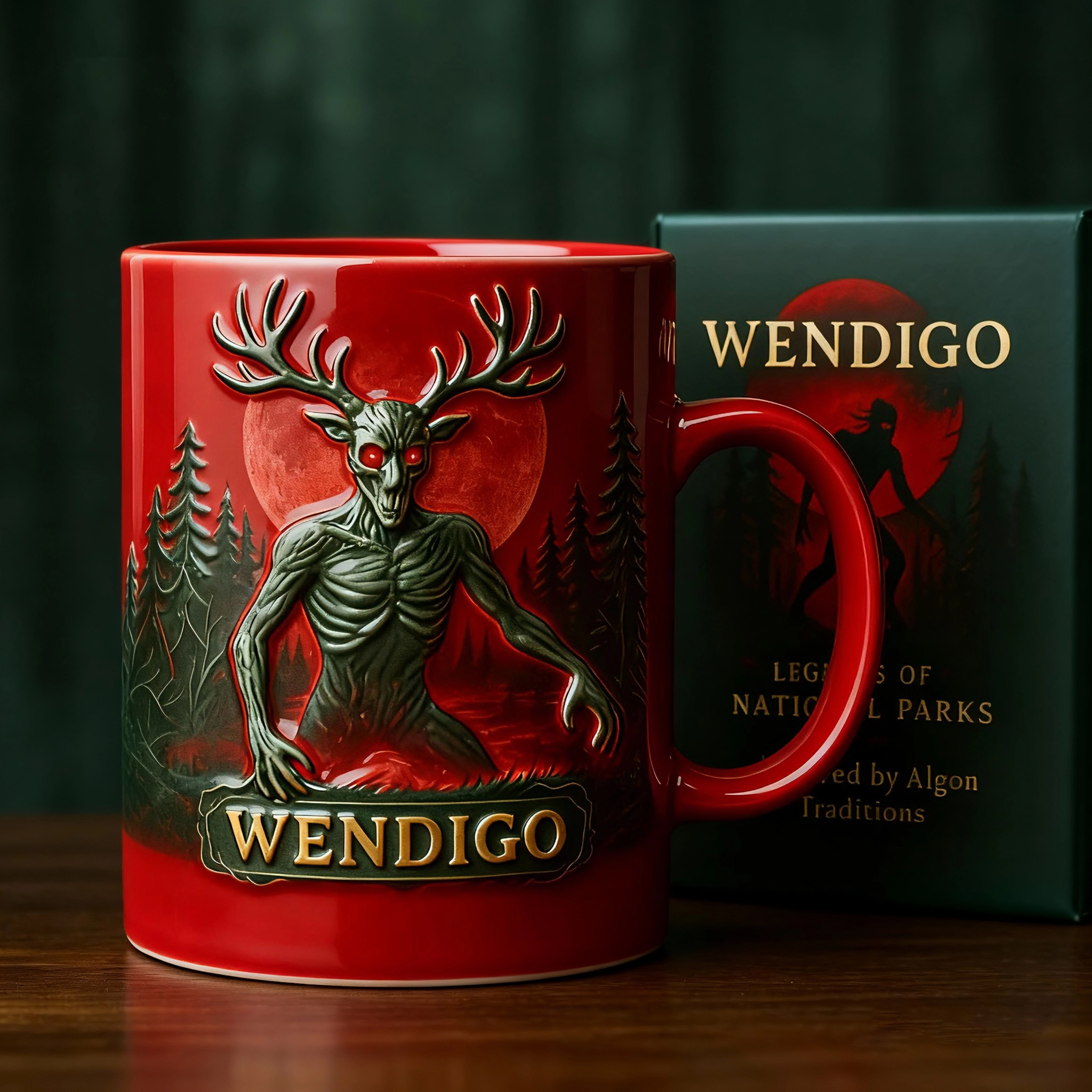 🔥 Last Day 50% OFF – 🦌 Wendigo Ceramic Mug ☕