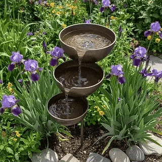 Bring Life Back To Your Garden – 3-Tier Rain Catcher Bird Bath