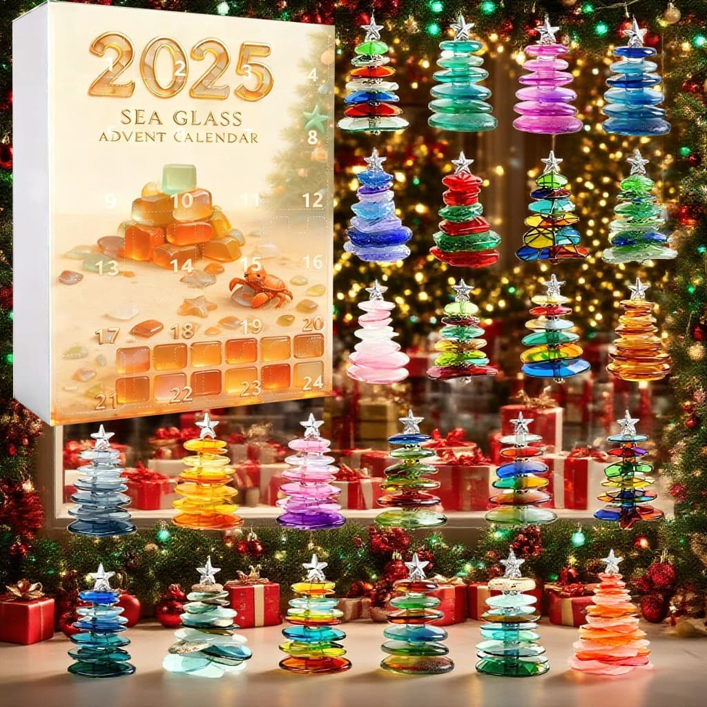 Sea Glass Christmas Tree Advent Calendar 2025