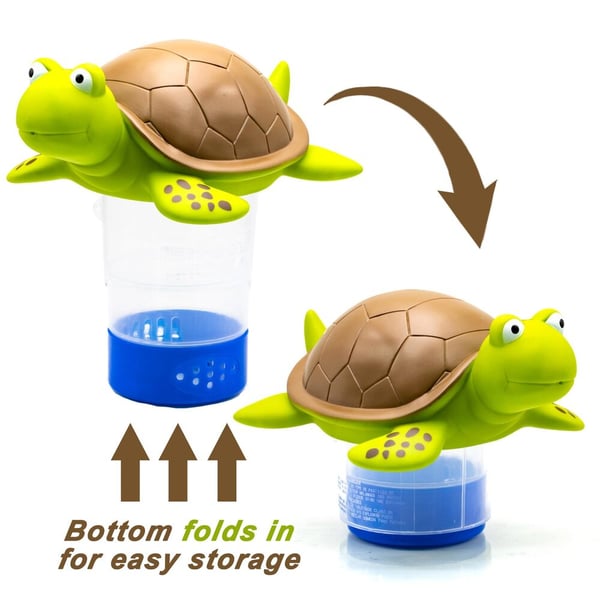 🐢 Pool Essential - Cute Turtle Floating Chlorinator
