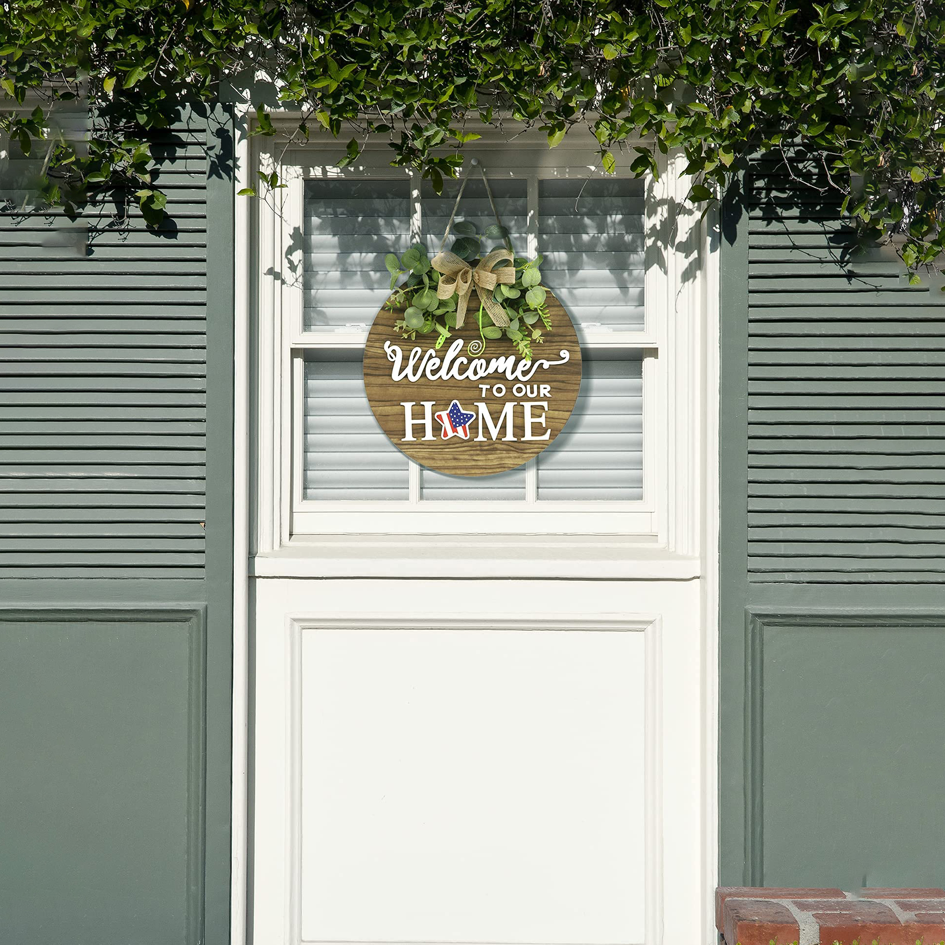 Interchangeable Seasonal Welcome Sign Front Door Decoration