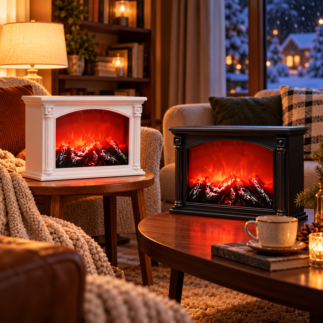 Mini Tabletop Fireplace Heater