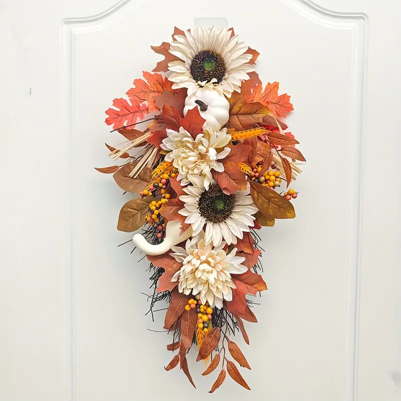 20inch Thanksgiving Fall Wreath Autumn Decor