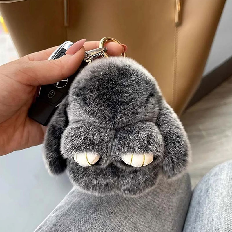 🐰Easter Cute Bunny Plush Keychain - Iron Box Gift Option, 🎁Easter Sweet Surprise