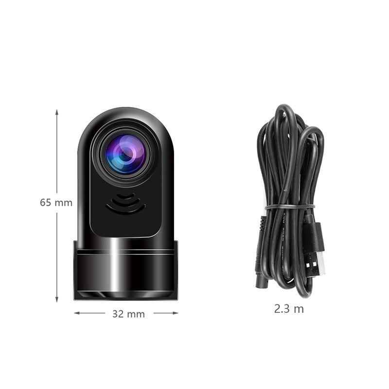 360° Mini Car DVR USB Loop Record G-sensor Recorder
