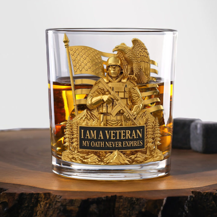 Veteran's Tribute Whiskey Glass