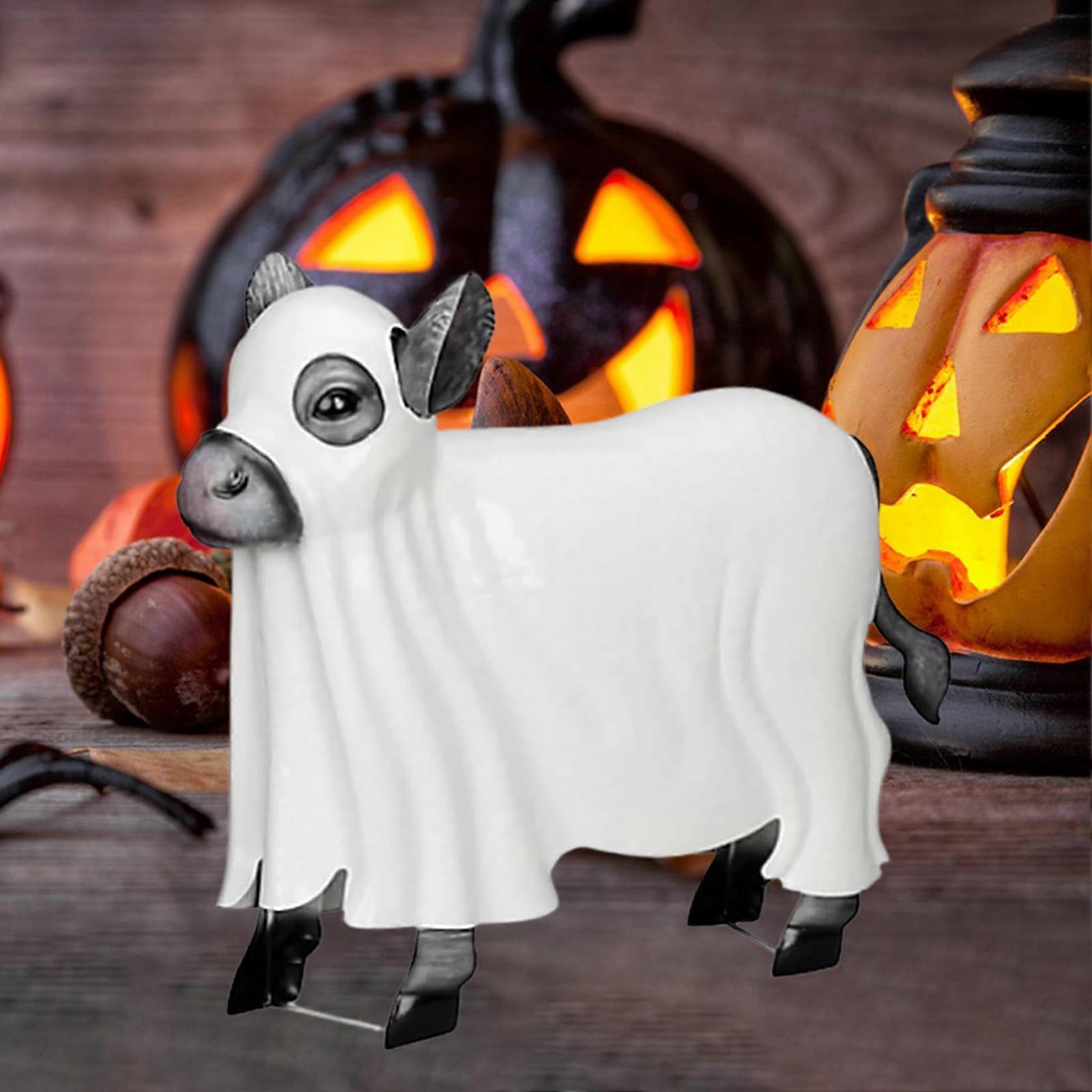 🐄Spooky Ghost Cow Statue