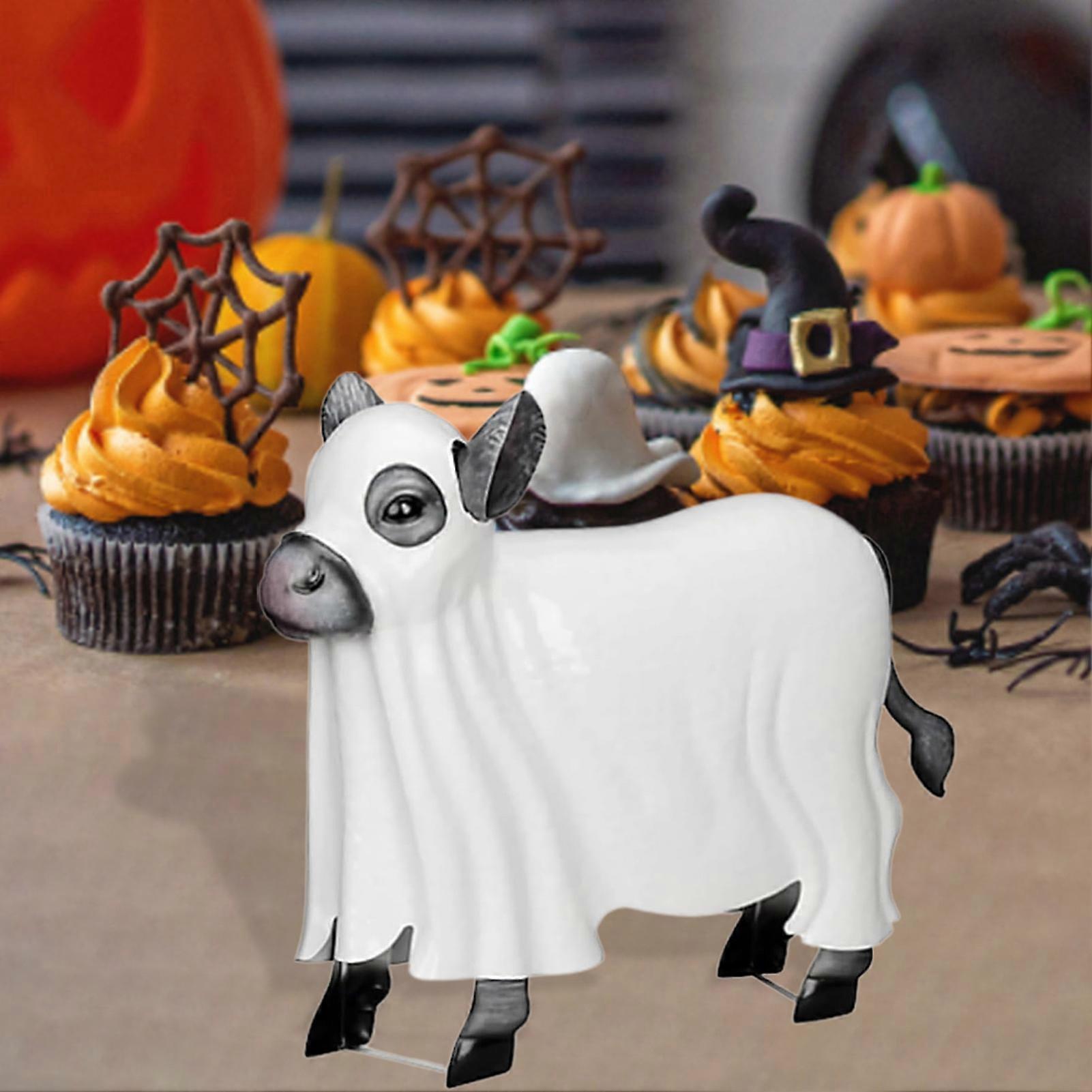 🐄Spooky Ghost Cow Statue