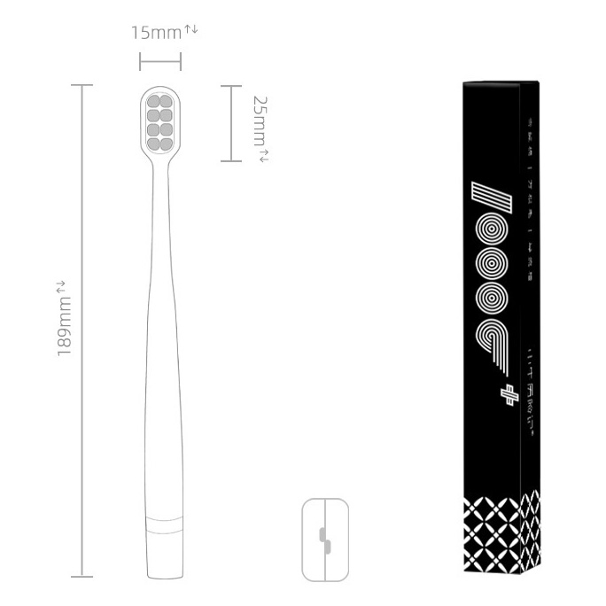 10,000 Micro Fine Nano Bristles Cloud Ultra Soft Tooth Brush