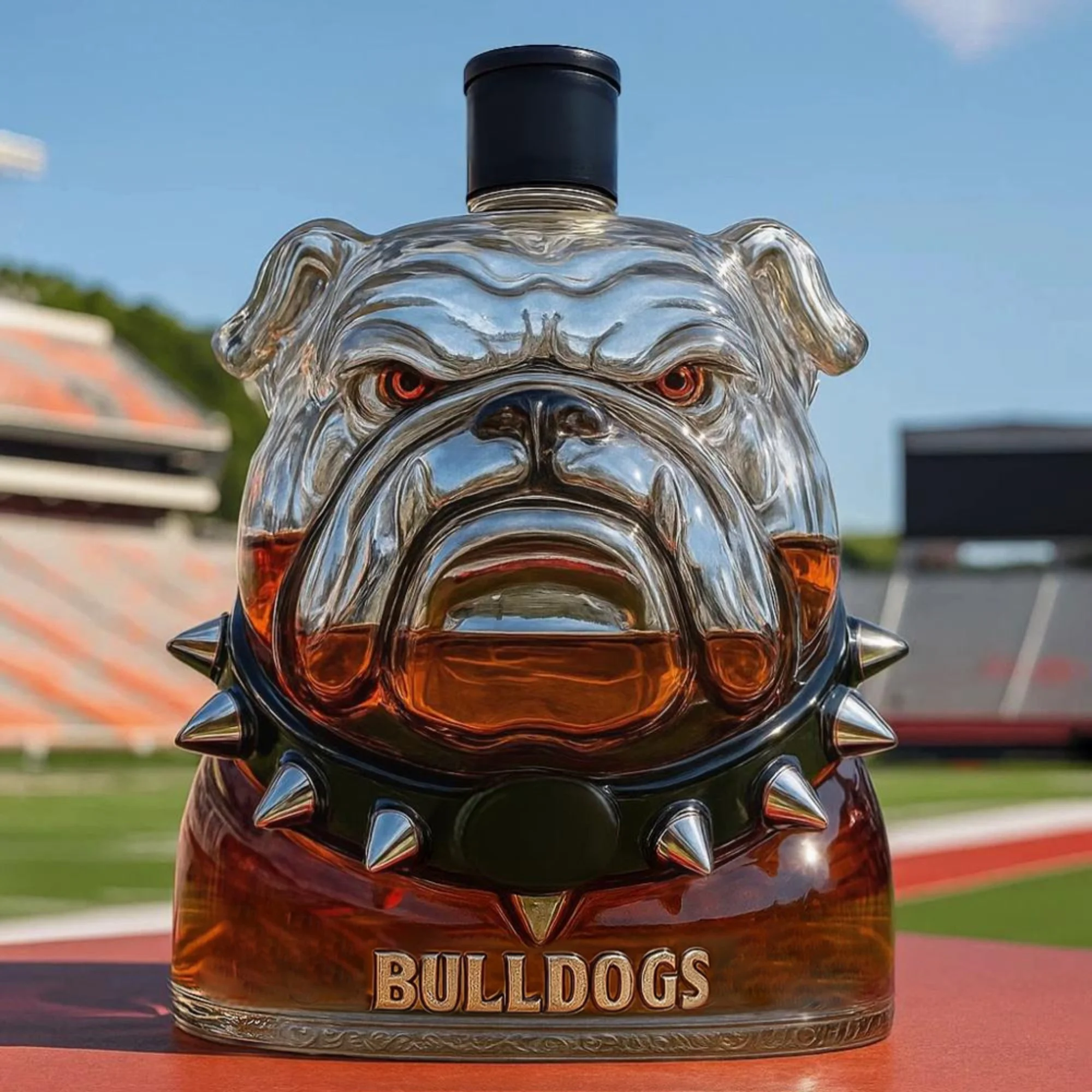 Bulldogs Whisky Bottle