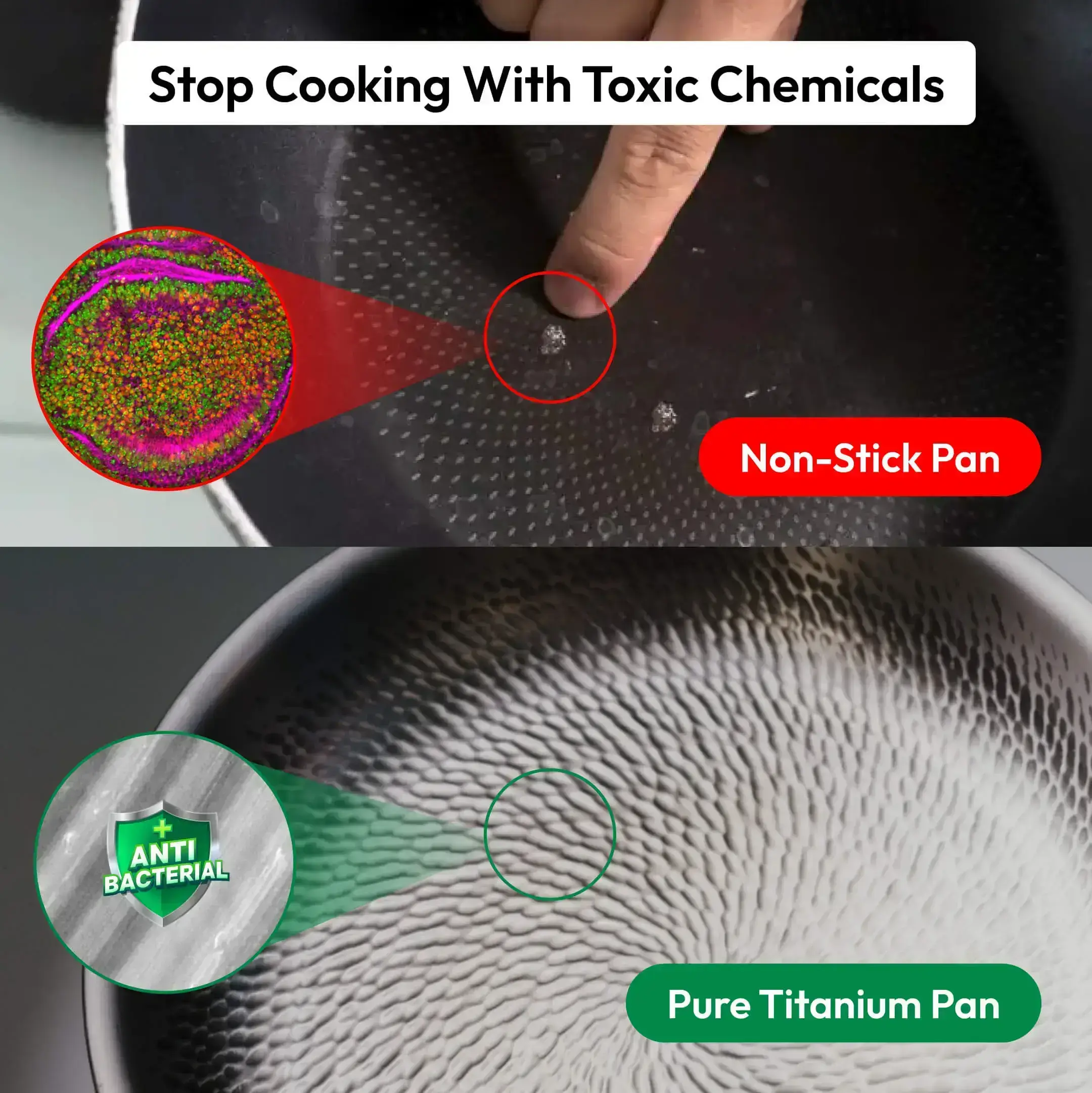 Keilini™ Hammered Pure Titanium Pro Pan