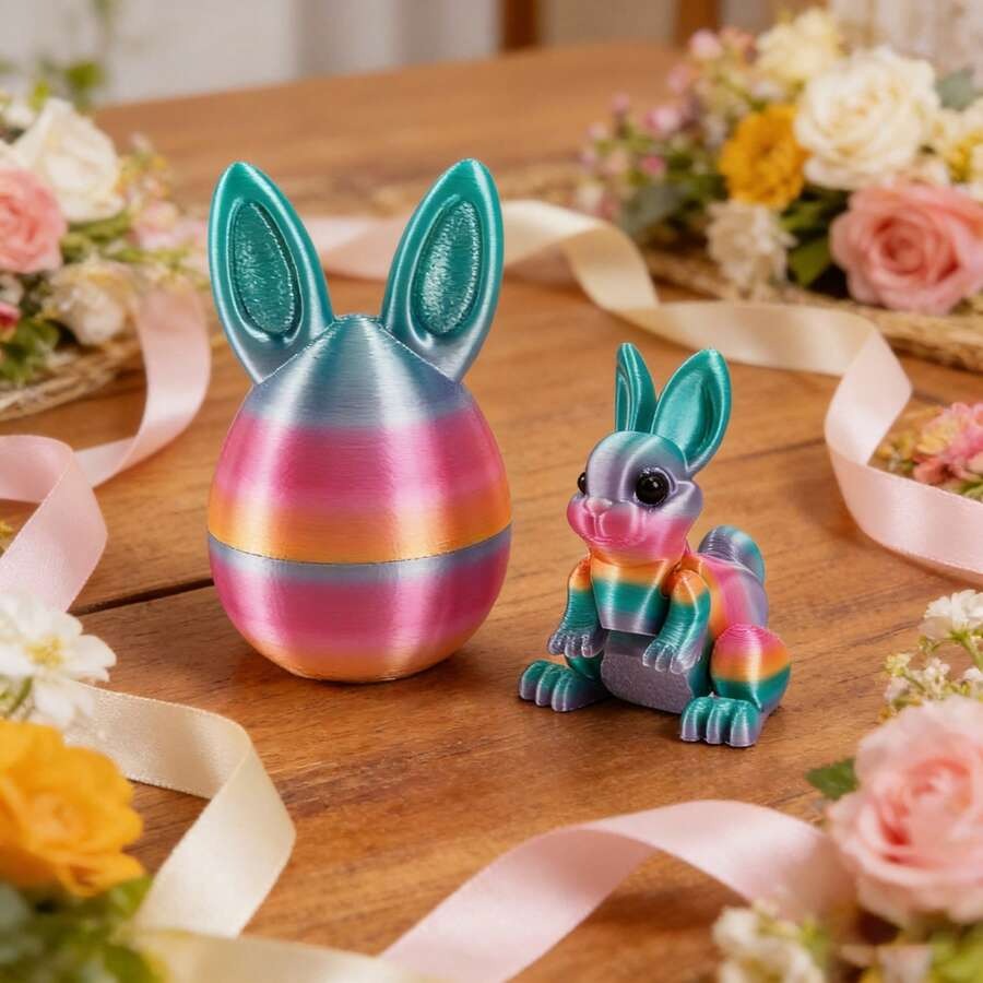 🐇Easter 3D Printing Mystery Rabbit Egg Fidget Toy🥚