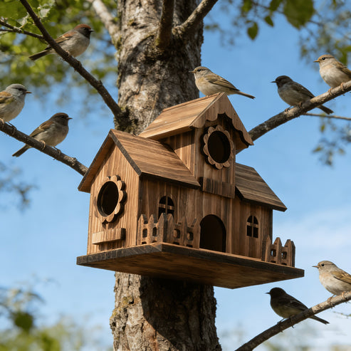 Forest Guardian Oak Birdhouse