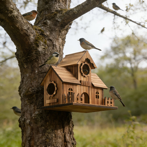 Forest Guardian Oak Birdhouse
