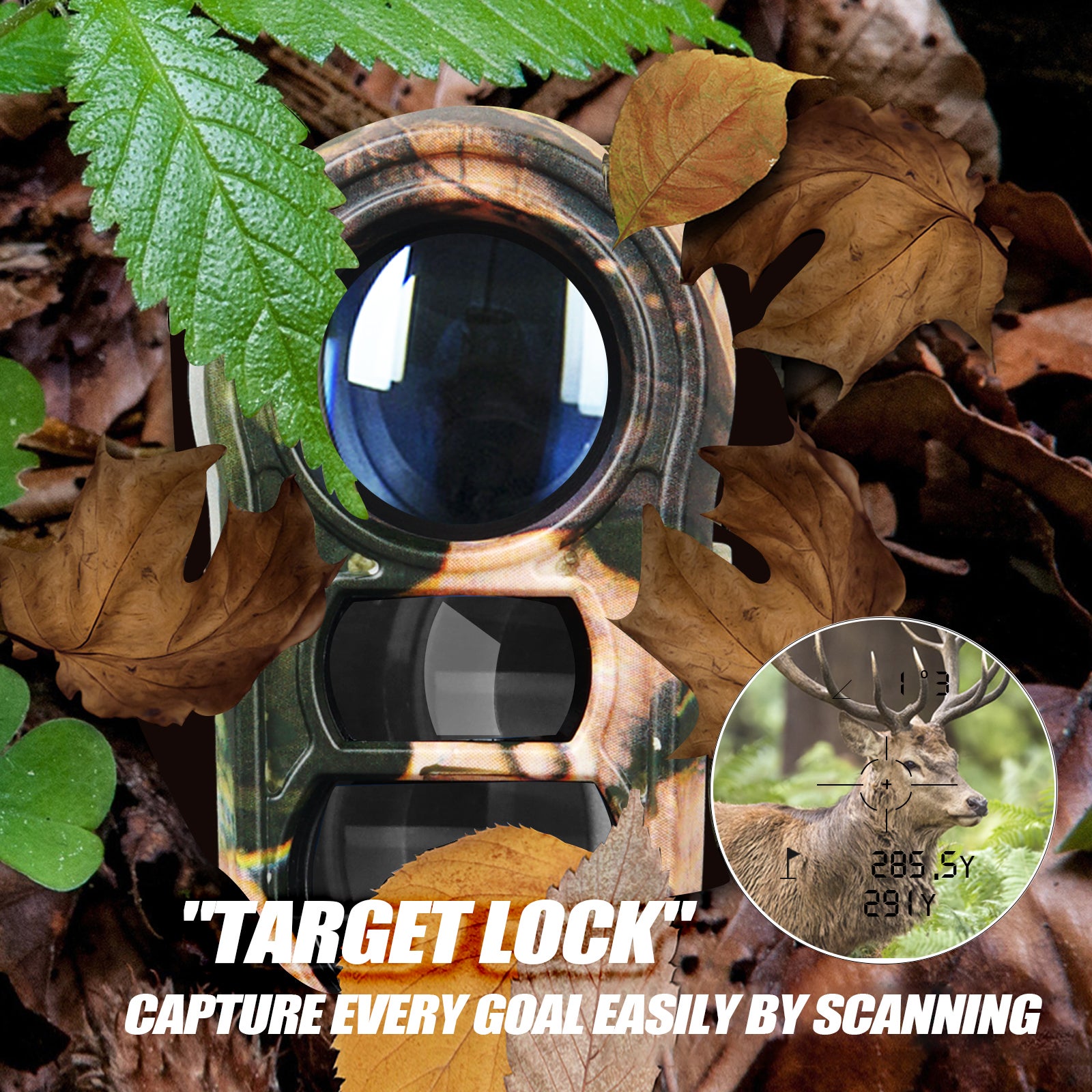 Target lock scan mode for outdoor distance measurement