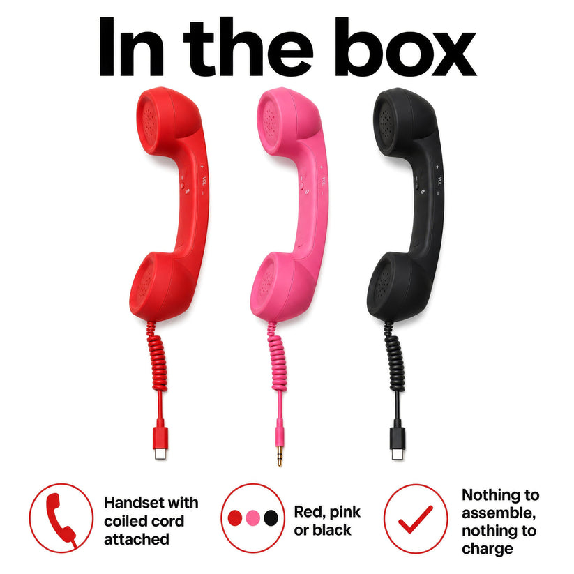 ☎️ Retro telephone handset with Type-C interface 📞