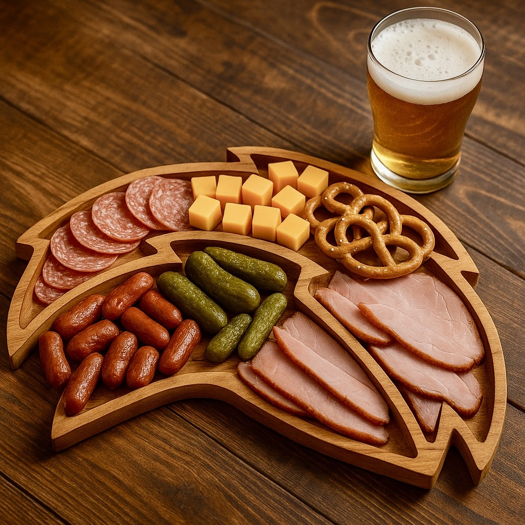 Team Legacy Wooden Charcuterie Board – Limited Edition Game Day Platter