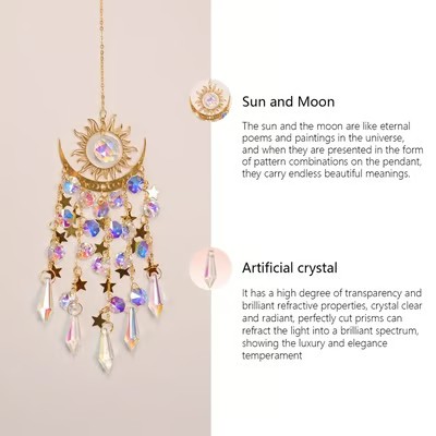✨Crystal Sun Catcher, lndoor Outdoor Decor for Window Bedroom Courtyard Garden☪️