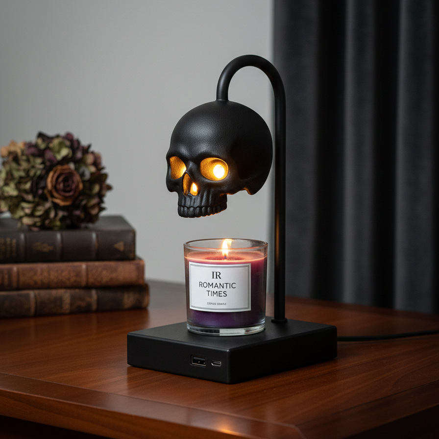 💀 Skull Candle Warmer Lamp