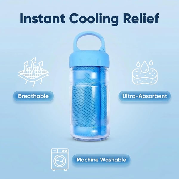 ❄️Cold Sweat Towel You Can Use Anywhere, Anytime! Reusable Soft Absorbent Cooling Portable