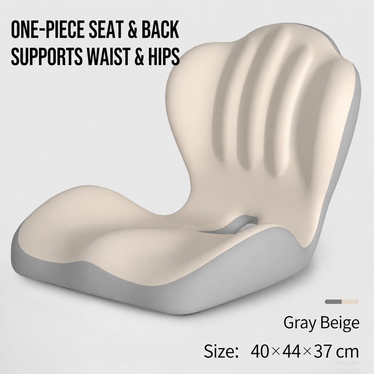 💺One-Piece Ergonomic Seat & Back Support Cushion