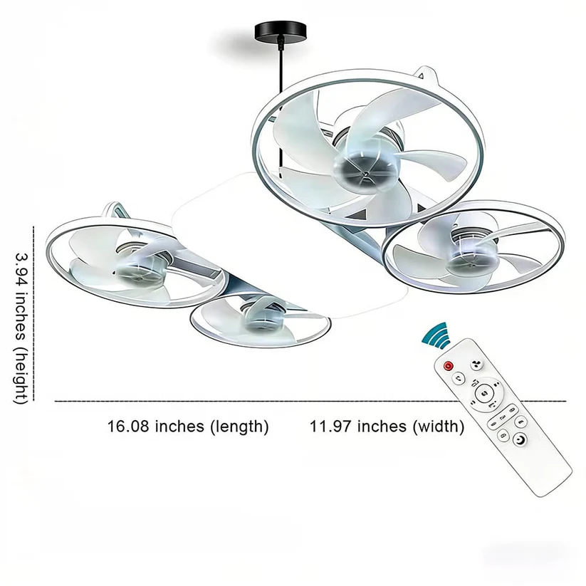 💡Drone-Inspired LED Ceiling Fan Light