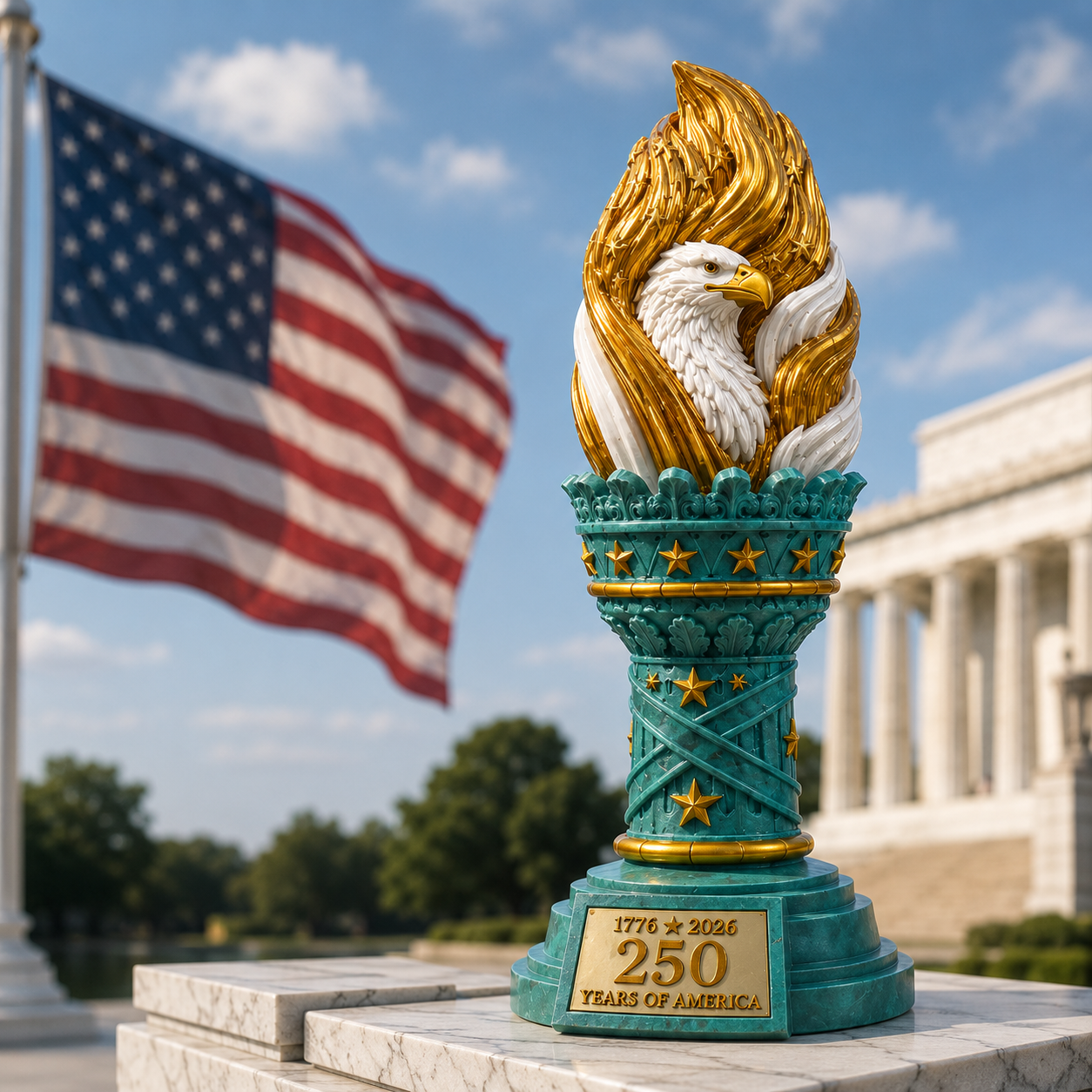 Freedom Torch America 250th Independence Day Anniversary Collectible