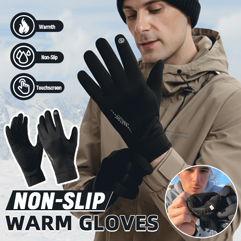 Non-slip warm gloves