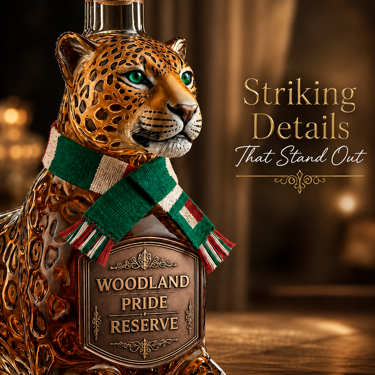 Wild Spirit Animal Whiskey Decanter – Statement Bottle for Home Bars, Collectors & Gift Giving