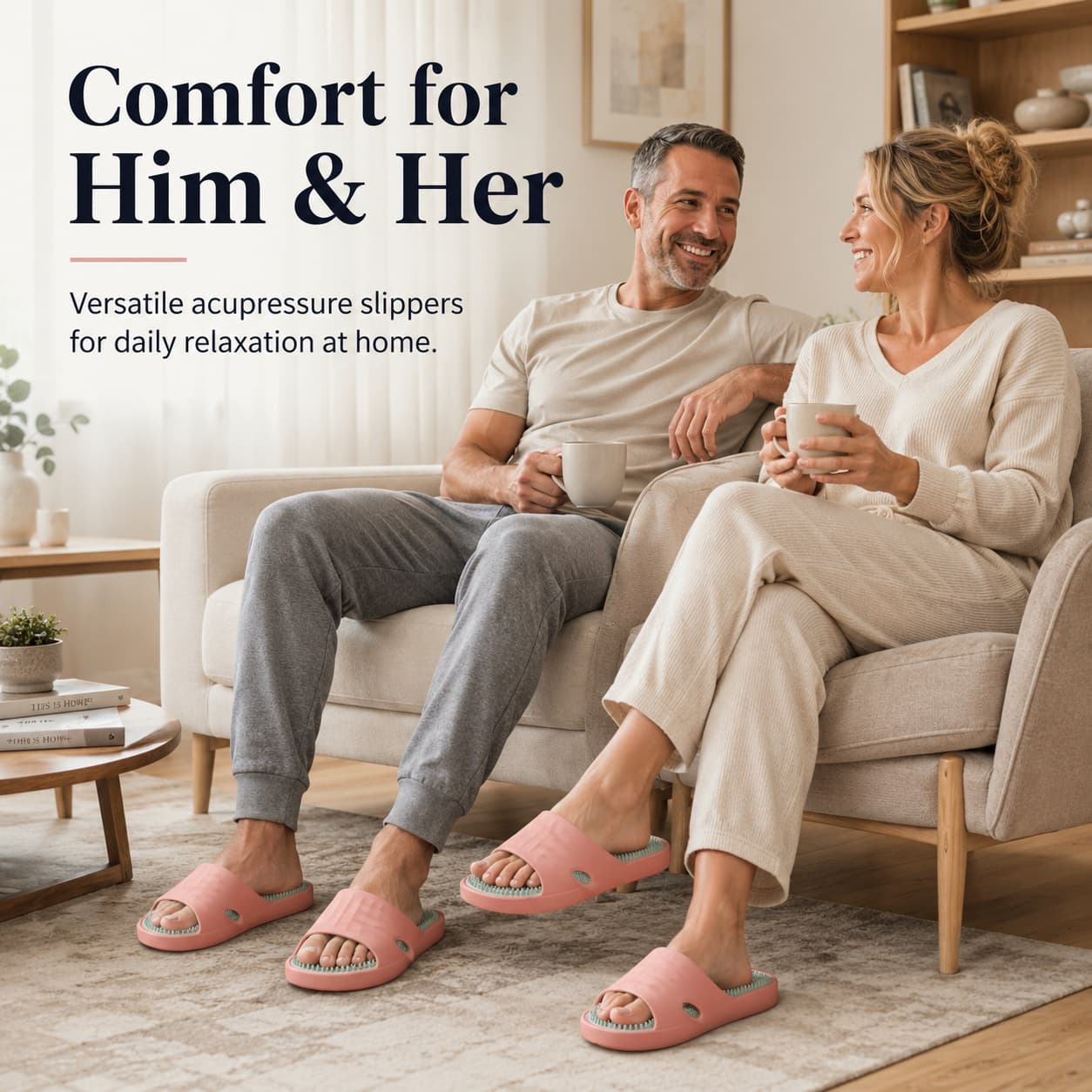 👣Acupressure Massage Shoes – Non-Slip Bath Slippers, Plantar Fasciitis Relief Sandals
