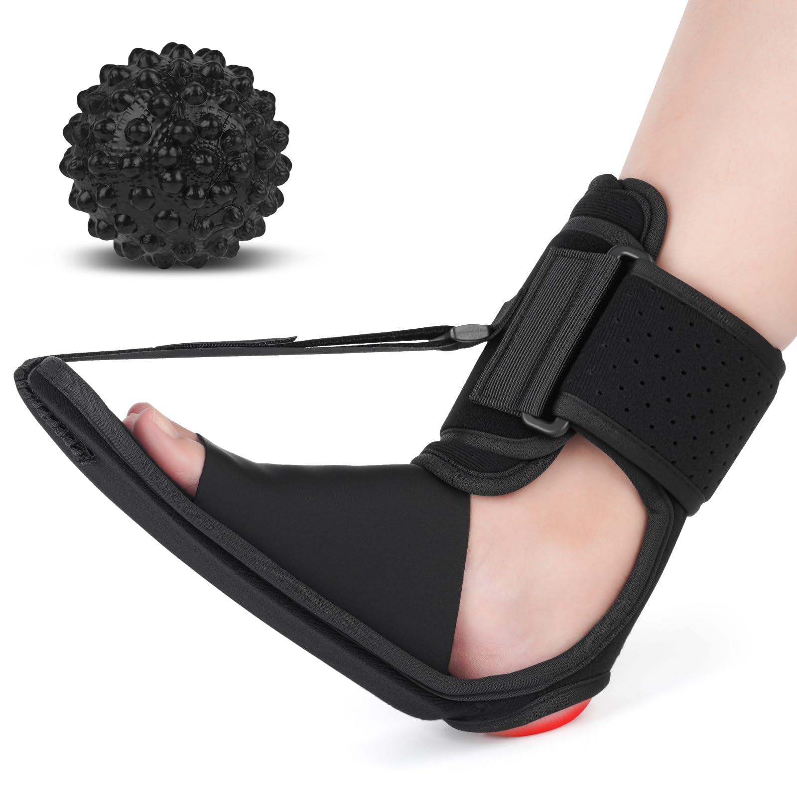 Upgraded Plantar Fasciitis Night Splint + Massage Ball