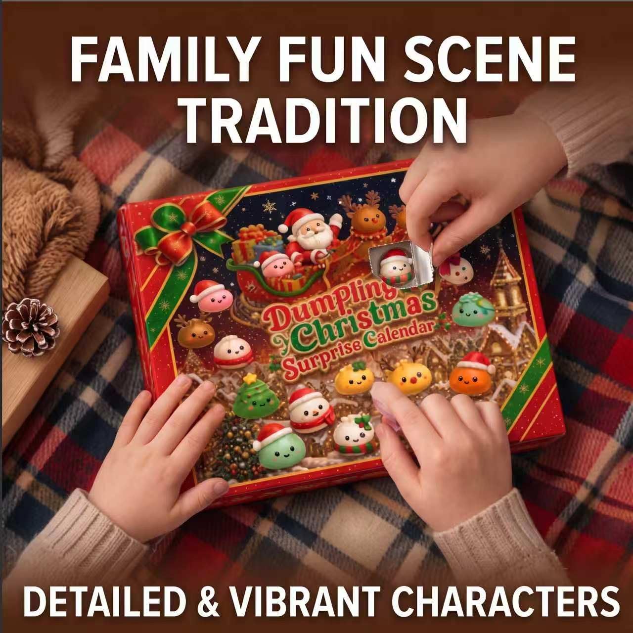 🥟 2026 Christmas Dumpling Squishy Advent Calendar