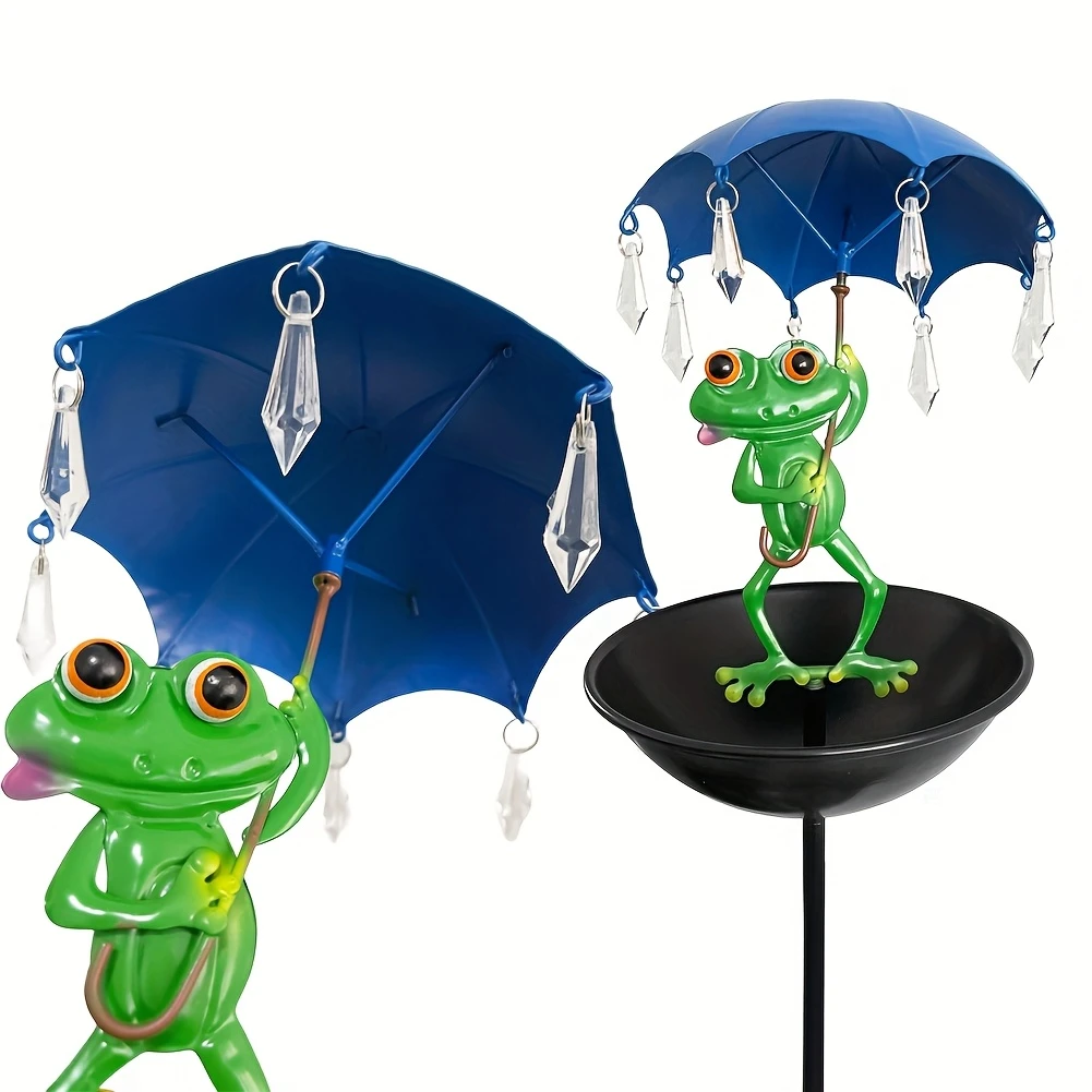 Frog Umbrella Bird Feeder