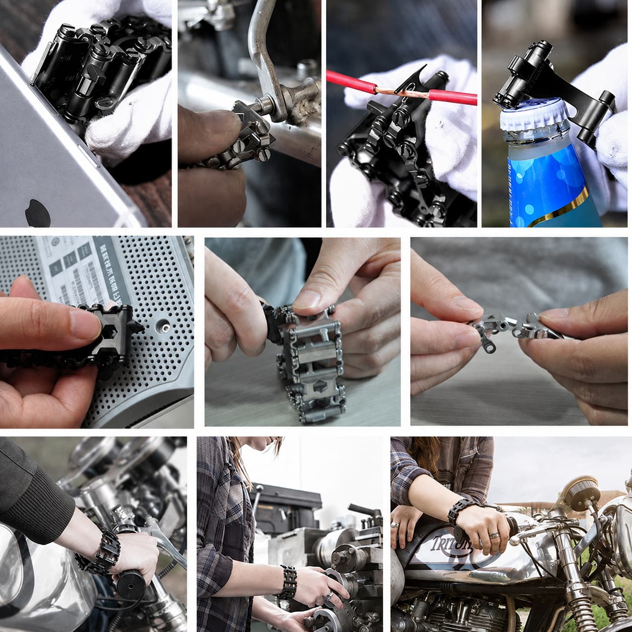 Multitool Bracelet 29-in-1 Stainless Steel EDC Tool