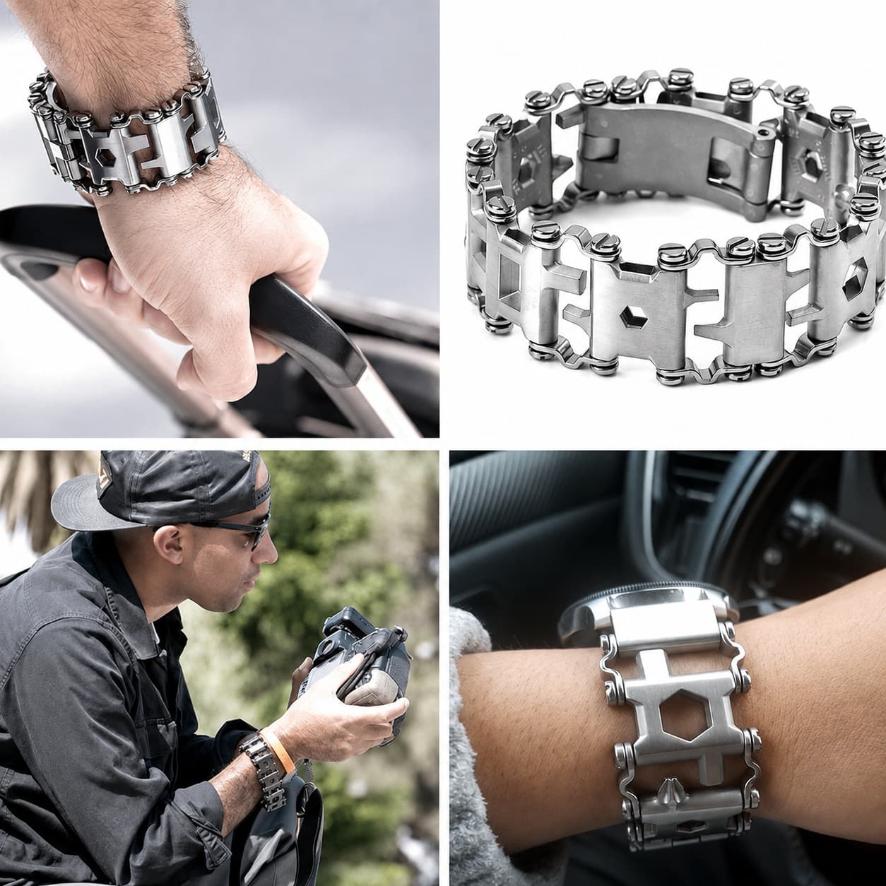 Multitool Bracelet 29-in-1 Stainless Steel EDC Tool